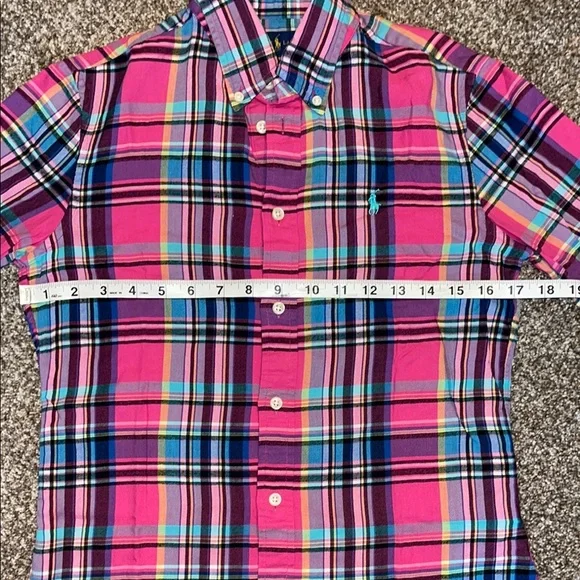 Polo Ralph Lauren Pink Plaid Shirt - Picture 4 of 7